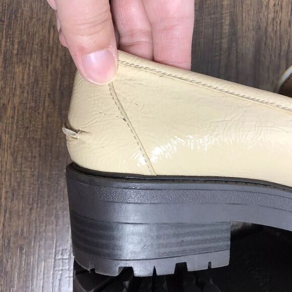 Sam Edelman Taelor Size 6.5 Chunky Y2K Platform Loafer Shoes Tan Neutral Career - Picture 14 of 14